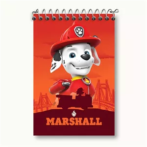 دفتر یادداشت خندالو طرح مارشال سگ های نگهبان