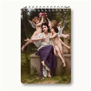 دفتر یادداشت خندالو طرح نقاشی رویای بهار اثر ویلیام آدولف بوگرو