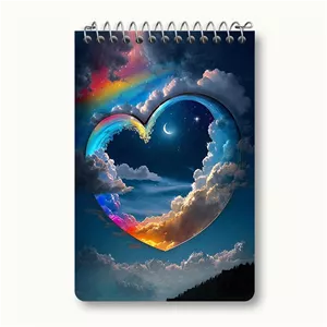 دفتر یادداشت خندالو طرح آسمان شب