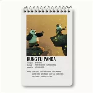 دفتر یادداشت خندالو طرح پاندا کونگ فو کار