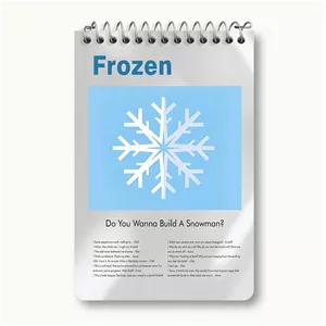 دفتر یادداشت خندالو طرح فروزن (Frozen)