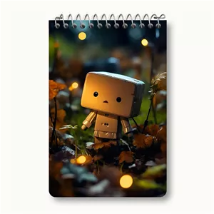 دفتر یادداشت خندالو طرح آدمک مکعبی کیوت