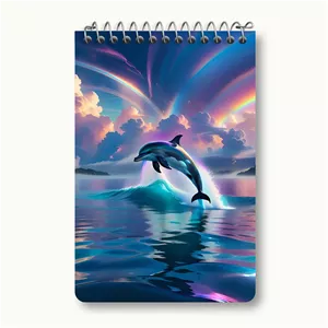 دفتر یادداشت خندالو طرح دلفین