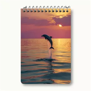 دفتر یادداشت خندالو طرح دلفین