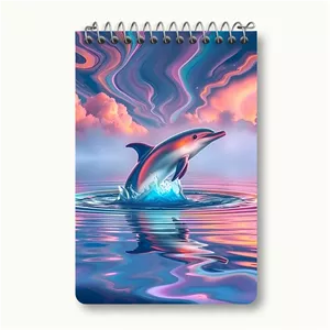 دفتر یادداشت خندالو طرح دلفین