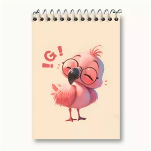 دفتر یادداشت خندالو طرح فلامینگو بامزه