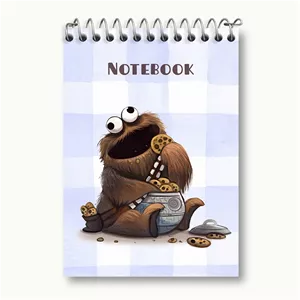 دفتر یادداشت خندالو طرح هیولای کلوچه (Cookie Monster)