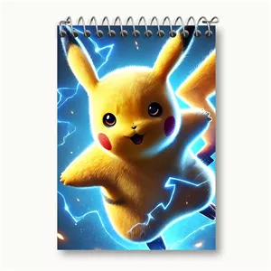 دفتر یادداشت خندالو طرح انیمه پوکمون (Pokemon)