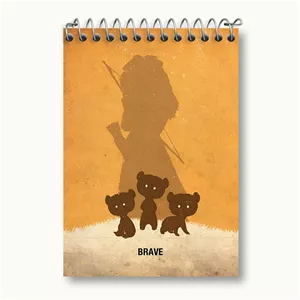 دفتر یادداشت خندالو طرح مریدا انیمیشن دلیر (Brave)