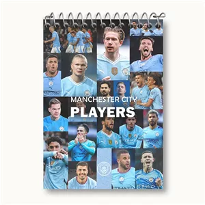 دفتر یادداشت خندالو طرح بازیکن های منچسترسیتی (Manchester City)