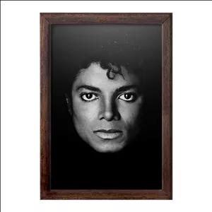 تابلو خندالو طرح مایکل جکسون Michael Jackson فریم چوب سوخته