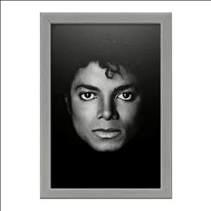 تابلو خندالو طرح مایکل جکسون Michael Jackson فریم طوسی تیره