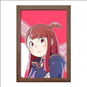 تابلو خندالو طرح اکو انیمه جادوگران کوچک Little Witch Academia فریم چوب فندقی