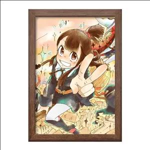 تابلو خندالو طرح اکو انیمه جادوگران کوچک Little Witch Academia فریم چوب فندقی