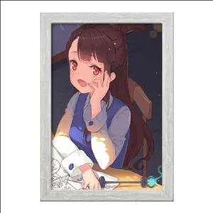 تابلو خندالو طرح اکو انیمه جادوگران کوچک Little Witch Academia فریم طوسی روشن