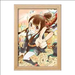 تابلو خندالو طرح اکو انیمه جادوگران کوچک Little Witch Academia فریم چوب روشن
