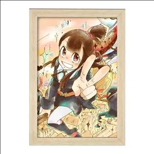 تابلو خندالو طرح اکو انیمه جادوگران کوچک Little Witch Academia فریم چوب خودرنگ
