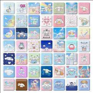 پیکسل مربعی خندالو طرح سینامورول (Cinnamoroll)