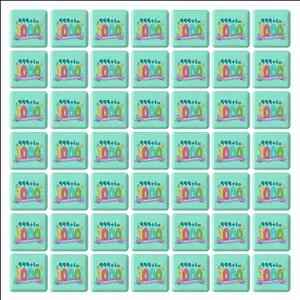 پیکسل مربعی خندالو طرح جشن عدد 1000