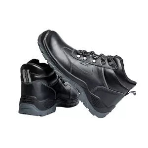 پوتین ایمنی ساتر مدل ساکو پلاس چرم مشکی