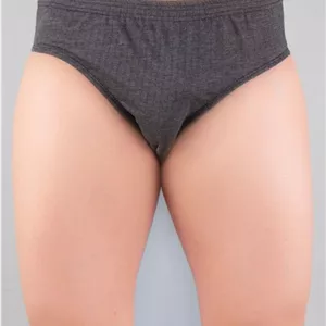 شورت اسلیپ مردانه سوزن خالی ملانژتیره _ بسته 3عددی
