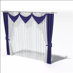 دانلود آبجکت تری‌دی‌مکس پرده مدل Curtain-35