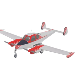 دانلود آبجکت تری‌دی‌مکس هواپیما (ملخی) مدل Plane-7