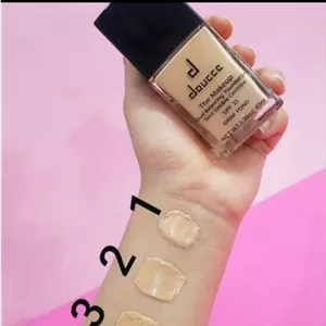 کرم پودر دوسه DOUCCE شیشه تخت،سه رنگبندی:۱،۲،۳ شیشه تخت Spf 15