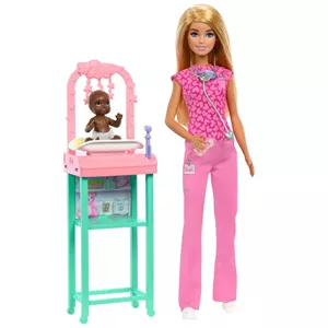 عروسک باربی مدل Doctor Doll with Blonde Fashion