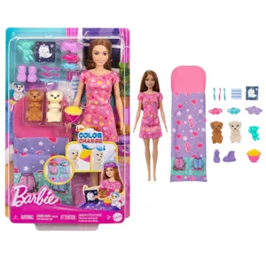 عروسک باربی مدل Barbie and Her Puppies Pjama Party کدHXN01MAT
