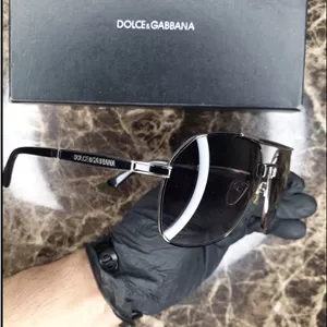 عینک آفتابی مردانه دولچه و گابانا اصل  - فریم مشکی شیک با لنز تیره   Dolce & Gabbana Men's Sunglasses -