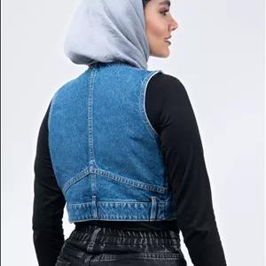 ژیله جین پایین کمر آبی تیره 54477