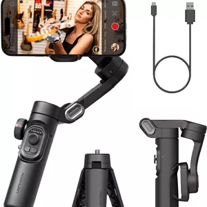 گیمبال و لرزشگیر موبایل اوچوآن مدل AOCHUAN Smart XE 3-Axis با چرخ فوکوس و طراحی تاشو 