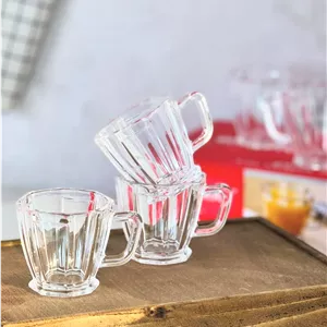 فنجان بلور وارداتی مدل استیج بسته 6 عددی