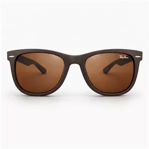 عينک آفتابی مردانه ری بن Rayban ايتاليا استاندارد مدل F28 فراری قهوه ای