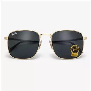 عينک آفتابی مردانه ری بن Rayban آمريکا استاندارد مدل C10 فريم طلايی