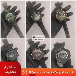 ساعت مچی مردانه اسپورت کامپیوتری ضدآب چراغدار