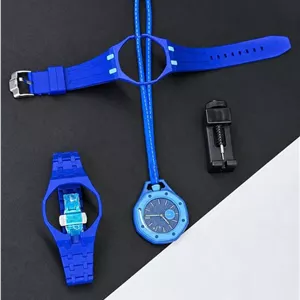 ساعت اسپرت سواچ پیگه AP × Swatch Royal Pop (ZZ) فول پک آبی سبز