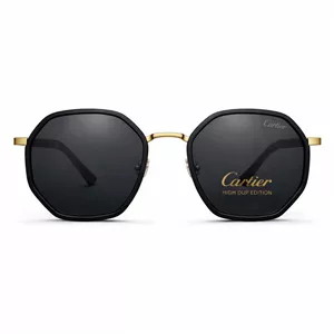 عينک آفتابی مردانه فرانسوی کارتير Cartier استاندارد مدل B12 مشکی