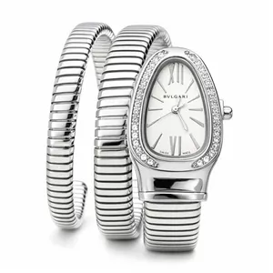 ساعت مچی زنانه ماری فنری بولگاری BVLGARI طلايی