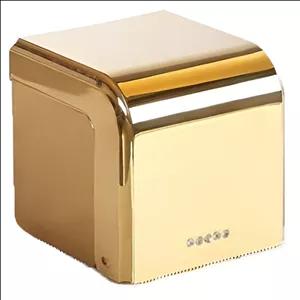 جا دستمال کاغذی بتیس مدل نگين کاوردار طلایی