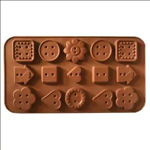 قالب شکلات سیلیکونی مدل دکمه