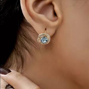 گوشواره نگین آبی ژوپینگ‌ اورجینال