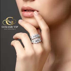 انگشتر استیل خوشه گندم فانتزی