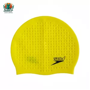 کلاه شنا سیلیکونی پفکی اسپیدو رنگ زرد