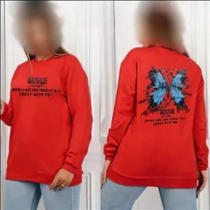 بلوز آستین دار پروانه پاییزه کد۲۴۷۱