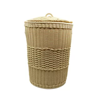 سبد رخت چرک مدل بافت طرح شمشاد کد SRC - 01 کن مدل 405223