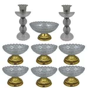 مجموعه ظروف هفت سین 9 پارچه مدل باکارات کن مدل 406486