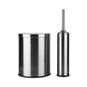 ست سطل زباله و فرچه دلفین مدل Pr-44-ss کن مدل 408581