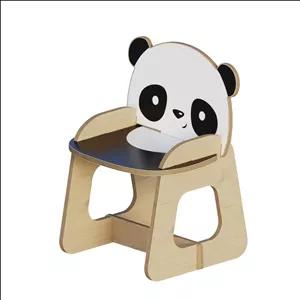 صندلی کودک مدل باغ وحش چوبی پاندا کن مدل 401520